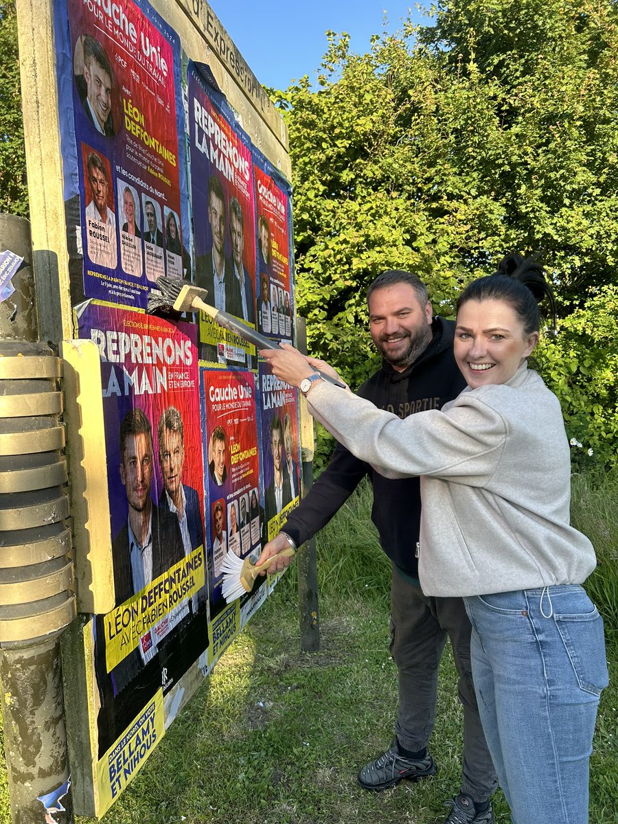 HeloiseDhalluin's tweet photo. 🔴Jusqu’au bout avec @OvionManon pour la #GaucheUnie pour le monde du travail ! Avec @L_Deffontaines #reprenonslamain en France et en Europe ! On lâche rien ✊ #9juin #europeennes2024 https://t.co/S34Gmn0kQU