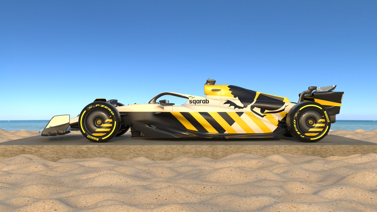 sqarabdesign's tweet photo. A livery &amp; render scene set-up practice, many more to follow!

Let me know what F1 concept I should design next.

Model by @Qvist_Designs

#f1 #formula1 #liverydesign #livery #motorsport #racing #blender #3d #canadiangp #concept #simracing #design https://t.co/cAe5jgtDLM