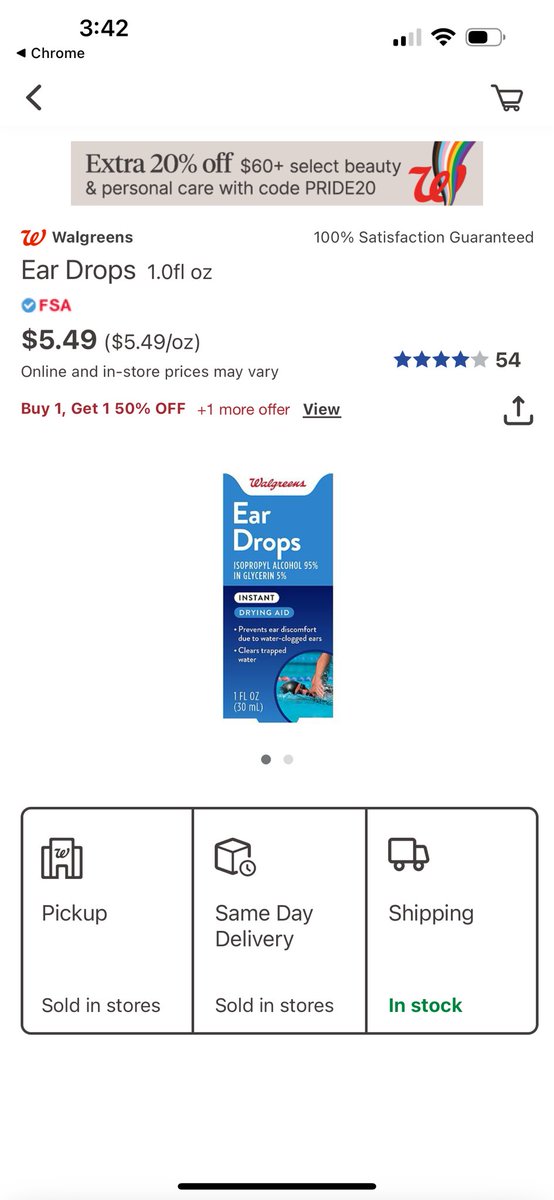 carolj96's tweet photo. @sassy__peaches We use an ear drop for my older daughter- it's a drying aid and helps so much!! https://t.co/62Q4fp1hQx