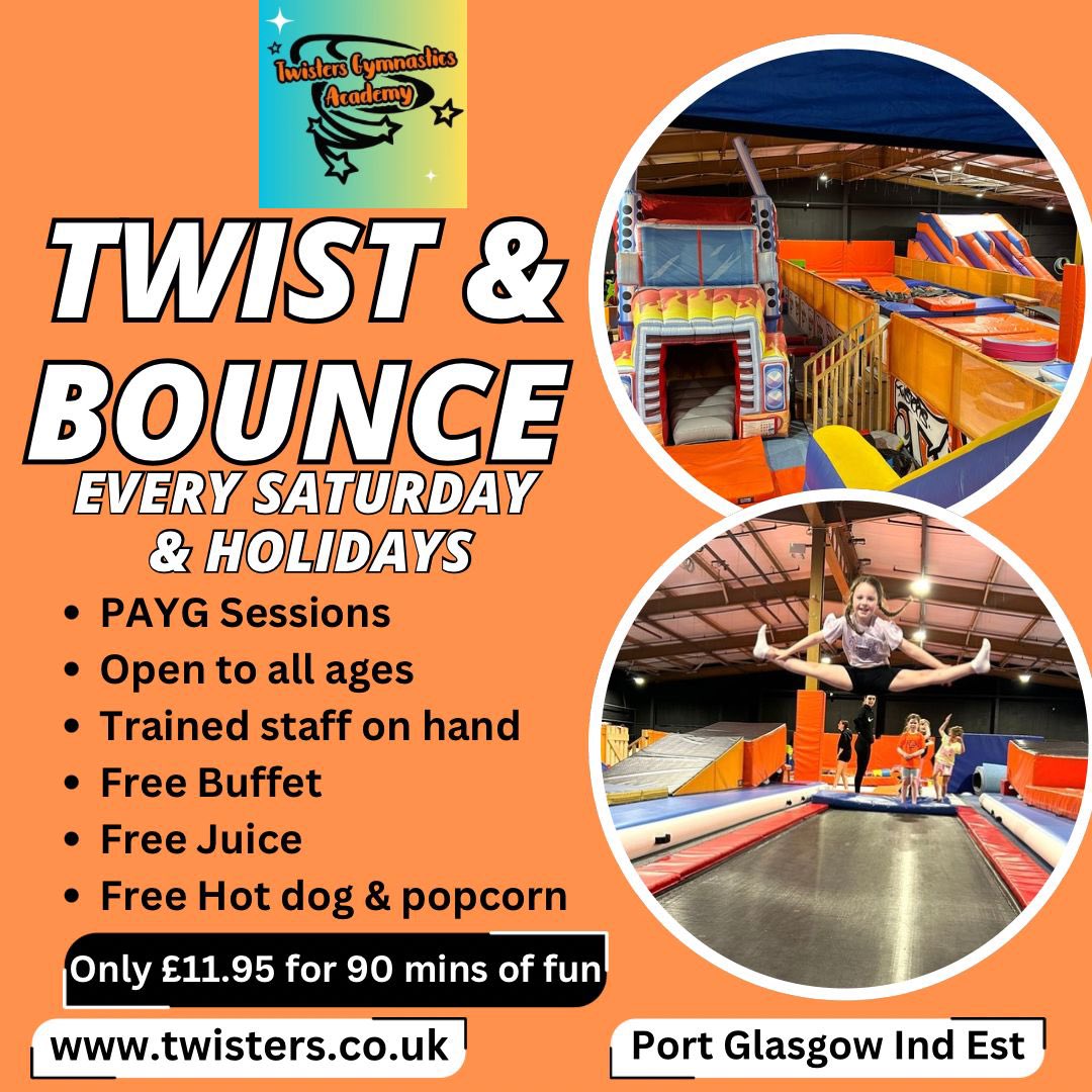 TwistersGA's tweet photo. 🤩 PAYG Open Play session - Sat 8th June. 
Pre book now - Non members also welcome. 🤗 

It’s more than just a bounce! https://t.co/FCxEh9U24M