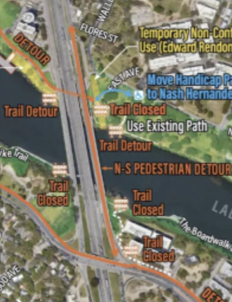 WernTheTweeter's tweet photo. @rethink35 Also what is N-S pedestrian detour? Will the current sidewalk be closed? https://t.co/3EE42yyqAq