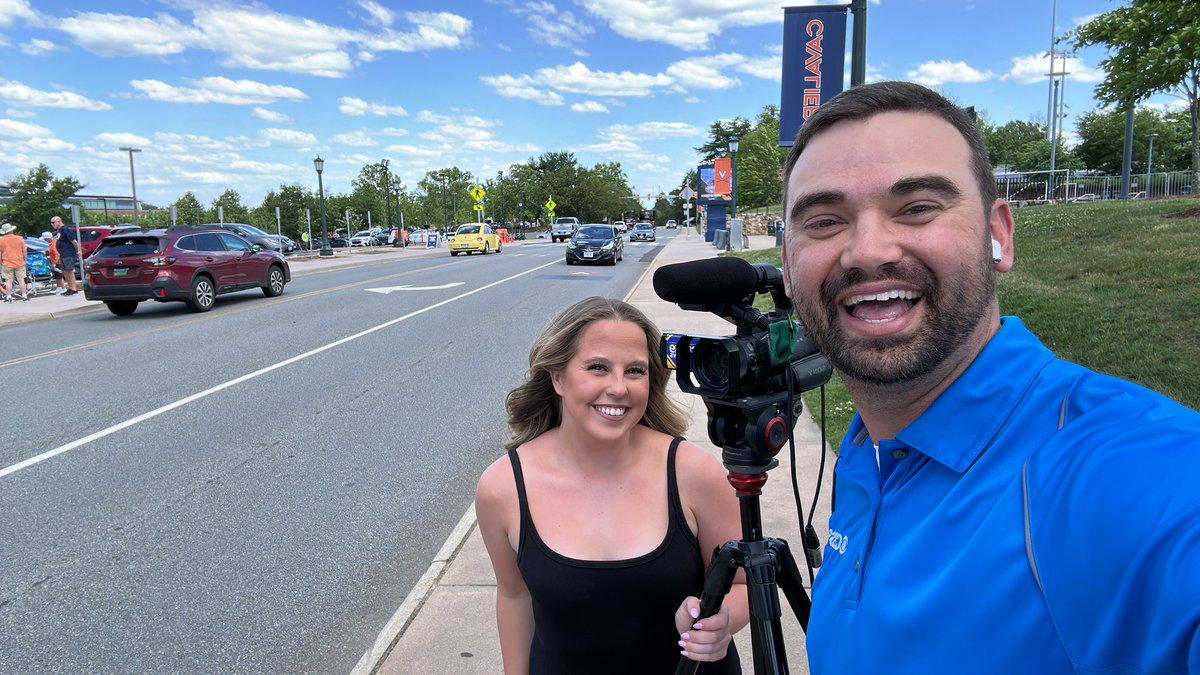 golfingwxman's tweet photo. Join us live on @CBS19News at 4,5 and 6 for a preview of the UVA baseball home Super Regional against Kansas State. Forecast is perfect! https://t.co/hbVD4xYrnN