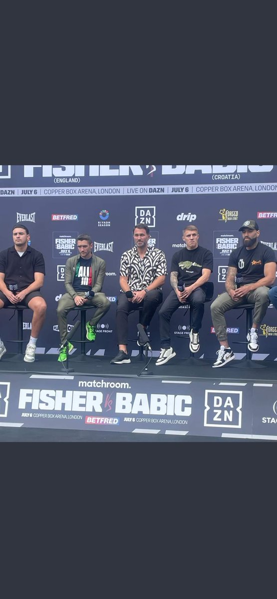 Don’t post much on here but July 6th .. British and commonwealth titles live on dazn . 

Leave that there 🙌 and the new