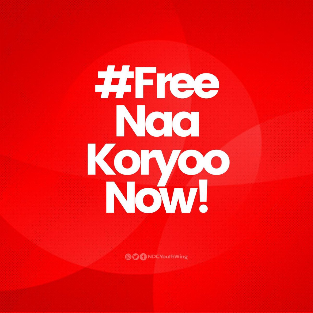 Lero_LR's tweet photo. 🇬🇭🇰🇼”Attempted intimidation won't silence us! The NDC stands firm, unwavering in our resolve. Wrongful arrests will only fuel our determination. We demand the freedom for Naa Karyoo now! #FreeNaaKaryooNow #Undeterred" https://t.co/wccdGLNJf2