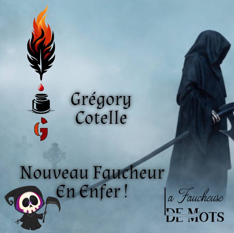 FaucheuseDe's tweet photo. #Faucheur
Aujourd'hui, nous avons une grande nouvelle ! Voici le nouveau Faucheur nommé par le grand Hadès. Il bosse actuellement sur son roman afin de le rendre le plus réussi possible et vous pourrez le dévorer Bientôt !
Il est là, nous parlons de Grégory Cotelle ! ⬇️ https://t.co/oZKmCtTFeP