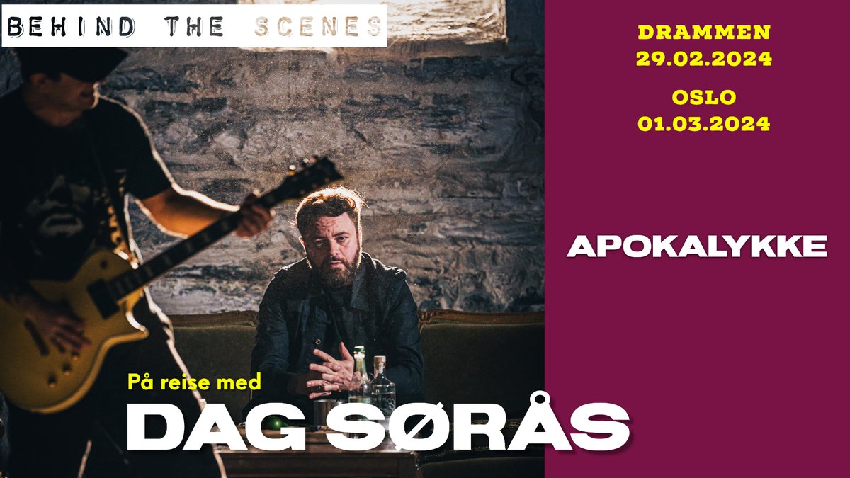 CiViX's tweet image. Nå er også sjette og siste del av videoserien min fra turneen med @dagsoras ute på #YouTube. Her får du Dags "generalprøve" i Drammen, og fra avslutningsshowene i Kulturkirken #JAKOB i #Oslo.

Bestill signerte fotobøker på shop.qualia.no, og støtt meg gjerne på Patreon!