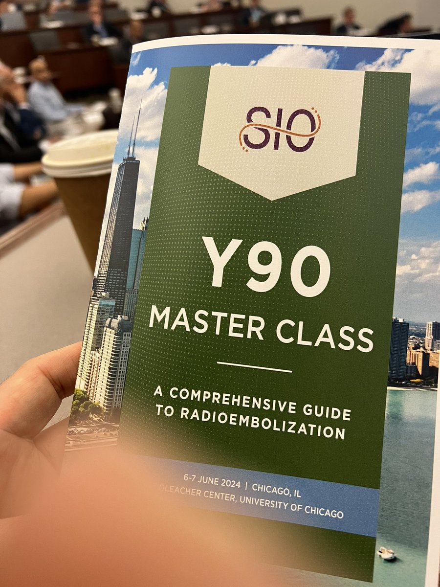 Excited to join a nice meeting where to explore Y90 Radioembolization from the basics to advanced topics. #y90masterclass <a href="/SIO_Central/">SIO</a>