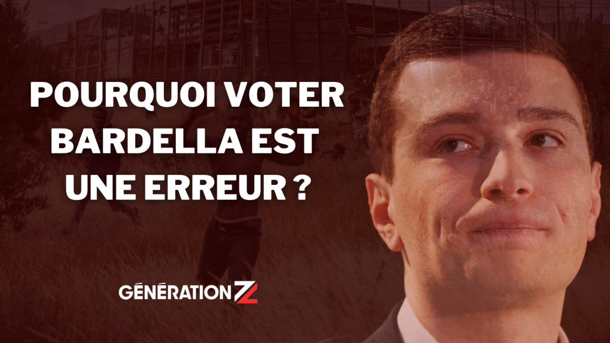 GenZemmour's tweet photo. 🔴⚠️ [FIL] Pourquoi voter Bardella est une erreur ?

Déroulez le fil pour découvrir des réalités souvent cachées par le Rassemblement National. Et pourquoi il faut voter Marion Maréchal et Reconquête! à ces élections européennes. ⤵️ https://t.co/XqqaHZ1TwL