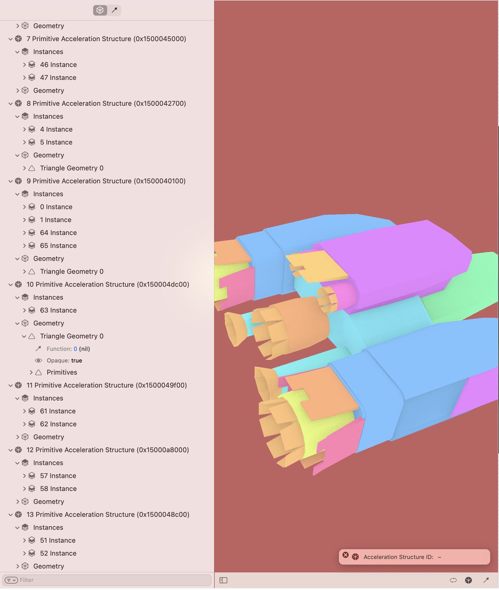 Valence3D's tweet image. Currently working on fixing path tracing bugs for super complex valence models! I must say, the metal frame debugger in XCode is a work of art as well!
3D Model by Keith Talbot ktalbot.co.uk
#metalapi #raytracing #3D #3dartwork