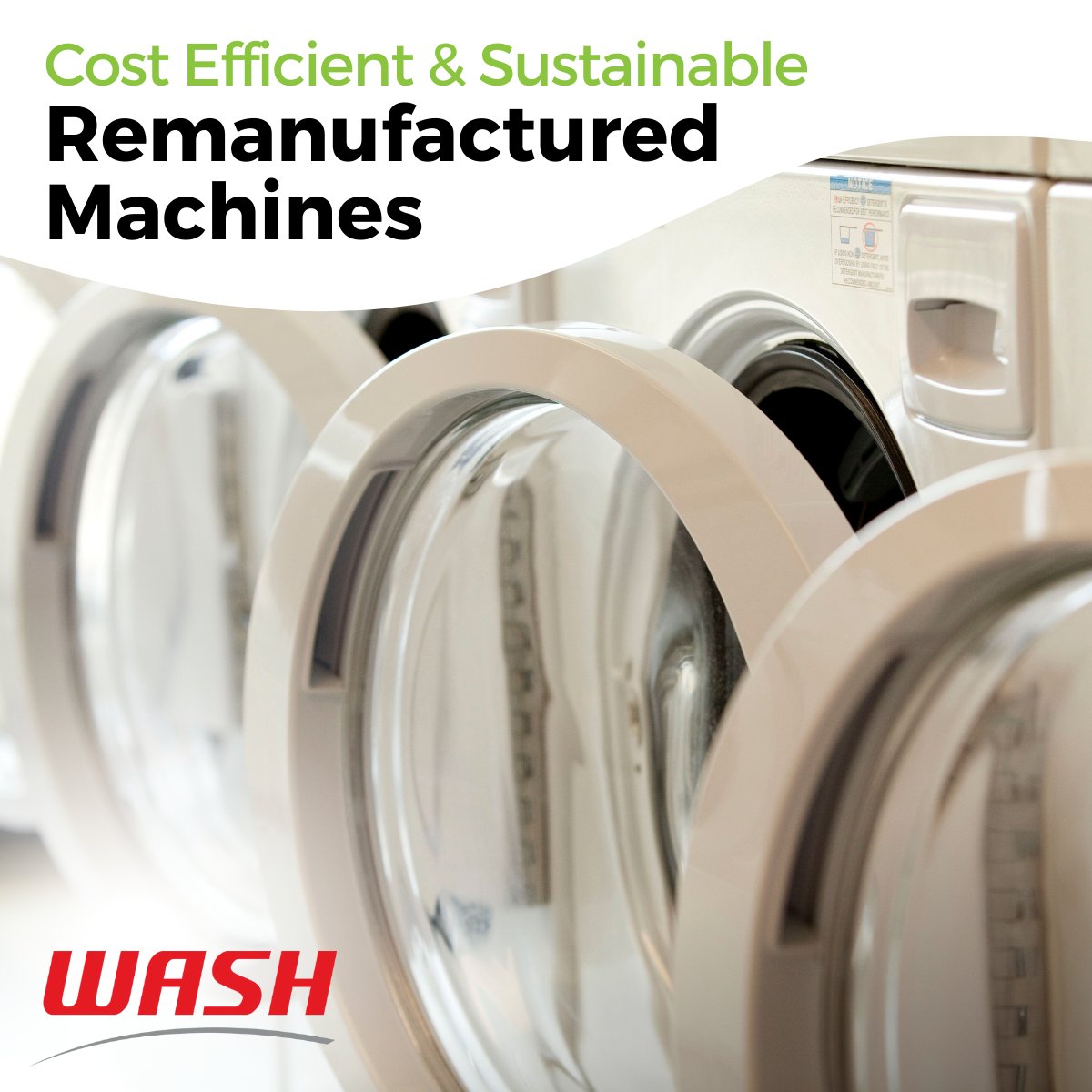 #DidYouKnow we breathe new life into 15.5K+ used #washers &amp; #dryers each year? These reconditioned machines are WASH certified &amp; undergo a rigorous inspection process. Plus, they're better for the #planet  than new ones 🌎. 

Learn more: wash.com/sustainability #sustainability