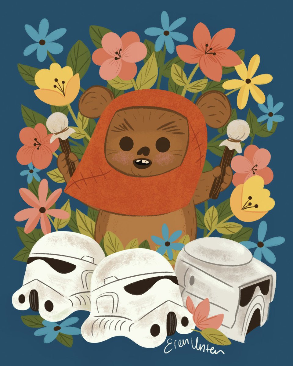 Heading into the weekend with Ewok celebration vibes 🌸🌼🥁🌿