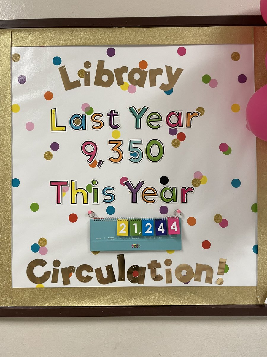 Here’s our library circulation comparison from last school year to this school year! It was a wonderful year for our library 
❤️📚❤️@HISDLibraryServ <a href="/burbankesHISD/">Burbank Elementary School</a>