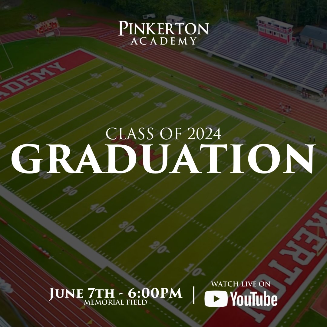 🎓️It's almost time! 

🔴Class of 2024 Graduation
🕕️6:00 PM - Memorial Field

📽️Watch the livestream on our YouTube channel: 
🔗youtube.com/live/EYuiDIwHS…