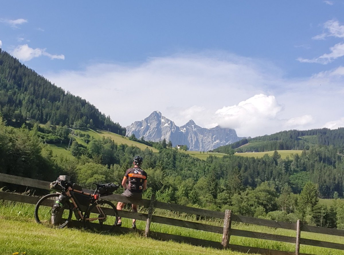 brrreadfan's tweet photo. #BikeStacking to @BTCPrague
Stage 2:
93 km = 93k Sats for @BitcoinEkasi.
Starting to find my algorythm. Again, tough climbs, but rewarded by some stunning views of the Dachstein massif, rolling downhill along the Enns river.
Cheers for all the zap support!

Brrreadfan@getalby.com https://t.co/bYIQhzOMjU