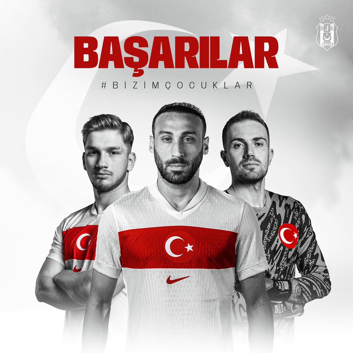 A Milli Takımımızın EURO 2024 Avrupa Şampiyonası kadrosuna seçilen futbolcularımız Mert Günok, Cenk Tosun ve Semih Kılıçsoy'u tebrik ediyoruz. 💪

Başarılar #BizimÇocuklar 🇹🇷