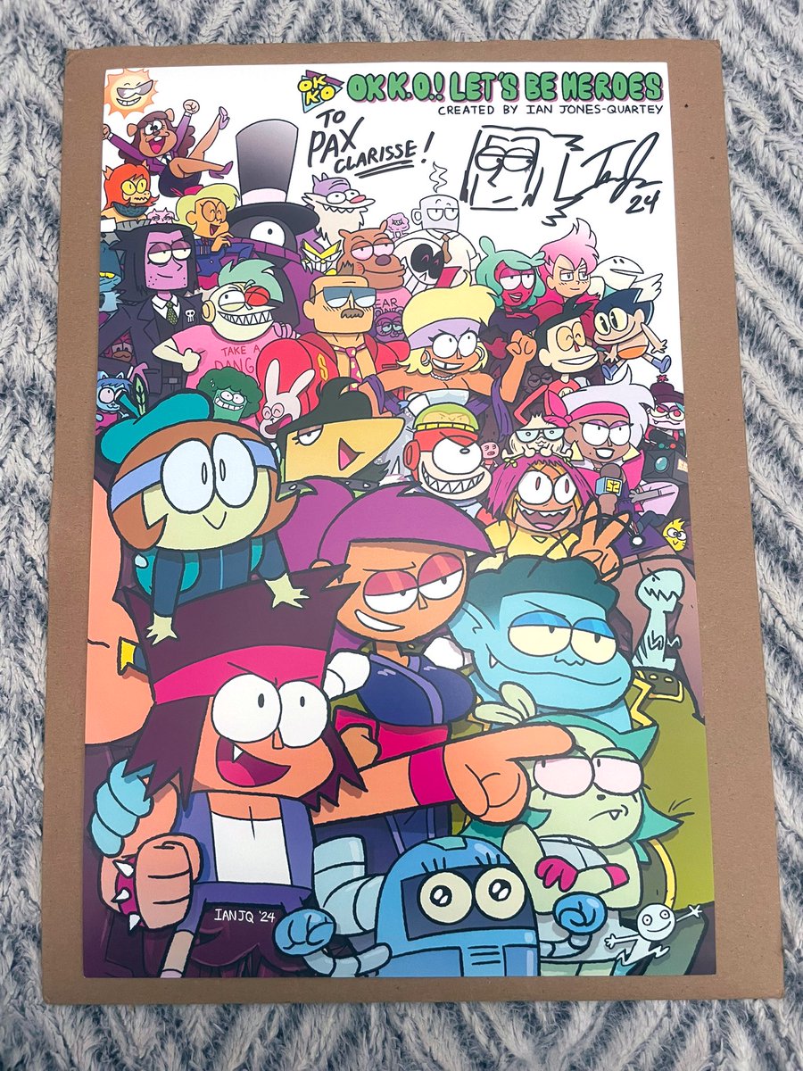 liedth's tweet photo. my signed poster ^_^ @ianjq thank u sm 

#okkoletsbeheroes https://t.co/MN8Z9S2GfX