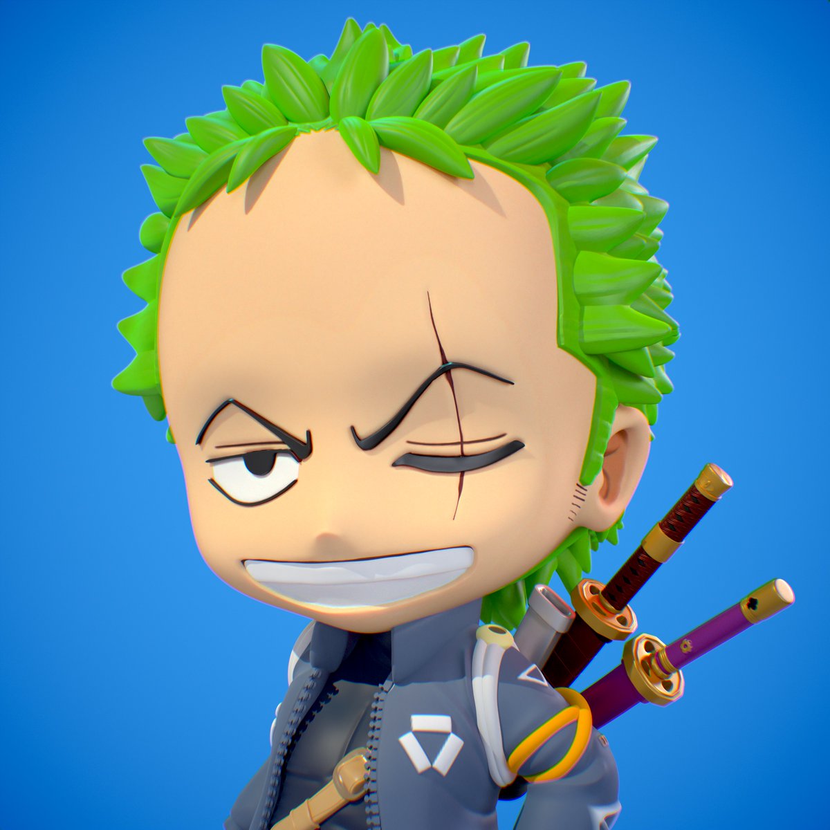 prwolfart's tweet photo. Zoro Egg Head  Chibi Fanart #onepiece #zoro via @artstationhq https://t.co/o54HMoAhsH https://t.co/qasYHVJqKJ
