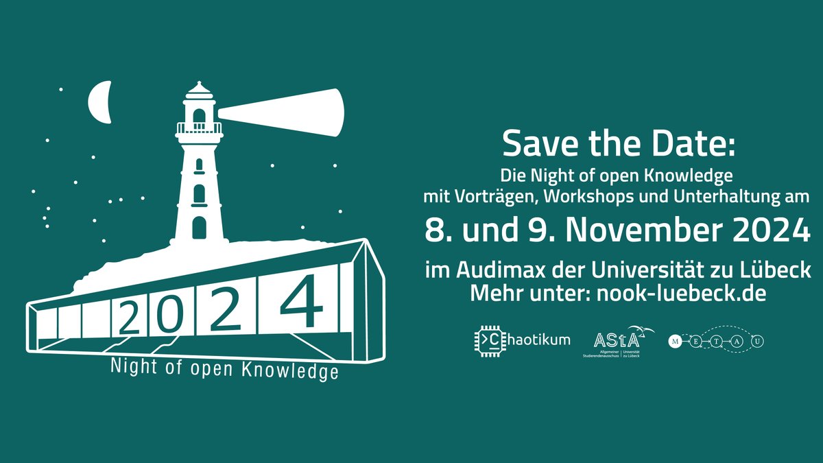 Save The Date: Die NooK 2024 findet am 8. und 9. November statt. #nook #nook24