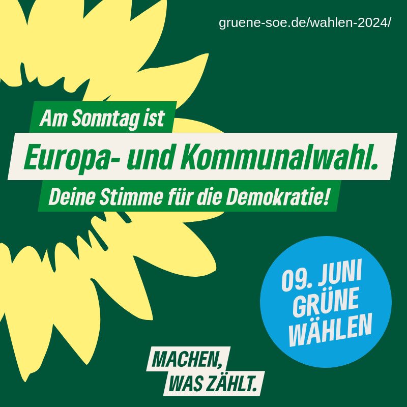 Morgen findet ihr wieder begeisternde Grüne Menschen auf dem #Freitaler Neumarkt, die euch mit letzten Infos zur #Kommunalwahl2024 und #Europawahl2024 versorgen.
An ca. 9-12 Uhr findet ihr sie dort. 

(Ich bin aber nicht da 🤓bin mich weiterbilden👩🏼‍🏫)