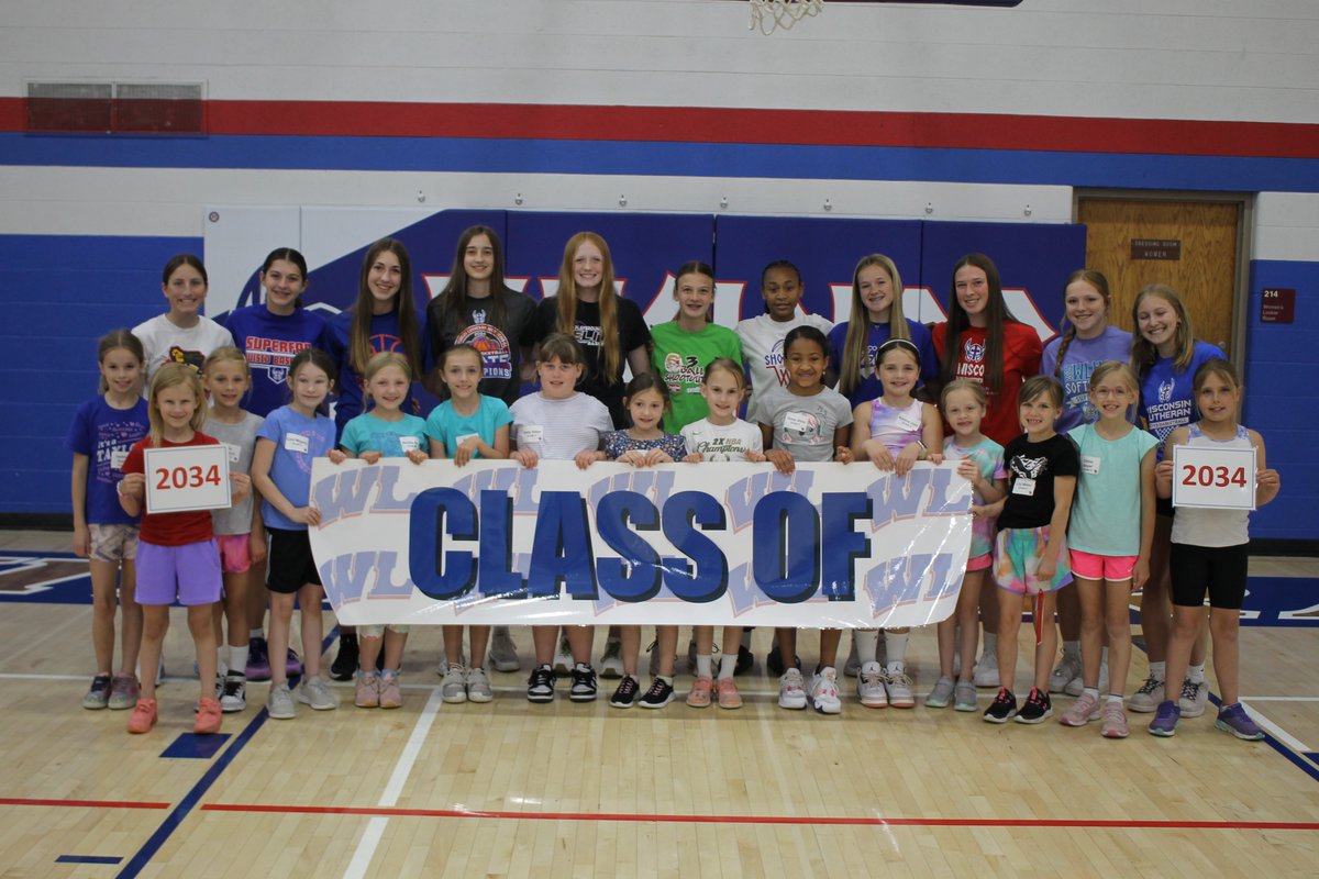 Wow! What an absolute blast this past week at basketball camp! Thank you to all of the participants and all of the high school  players for making it a fantastic experience! 🏀🗑️💪Here is the next generation with some of our current players!