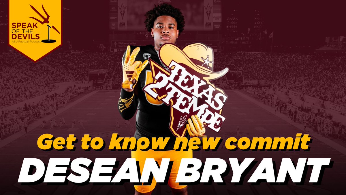 "I like the culture <a href="/KennyDillingham/">Coach Dillingham</a> is building over there &amp; I wanted to be a part of it."

New OL commit <a href="/deseanbryantjr/">Desean Bryant Jr</a> discusses why he wants to be a Sun Devil, what makes Texans different, lessons from winning back-to-back state titles, &amp; more

WATCH youtu.be/9dwW2F0CYwY