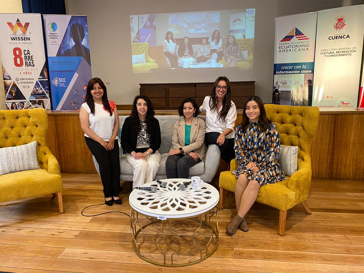 ginambg's tweet photo. #REMCI Nodo UCuenca presente en "Metaverso Femenino: Las nuevas Heroínas de Datos", destacando a mujeres en ciencia de datos desde múltiples disciplinas. #MujeresEnCiencia #CienciaDeDatos #WomenInDataScience https://t.co/MaPxu92dTE