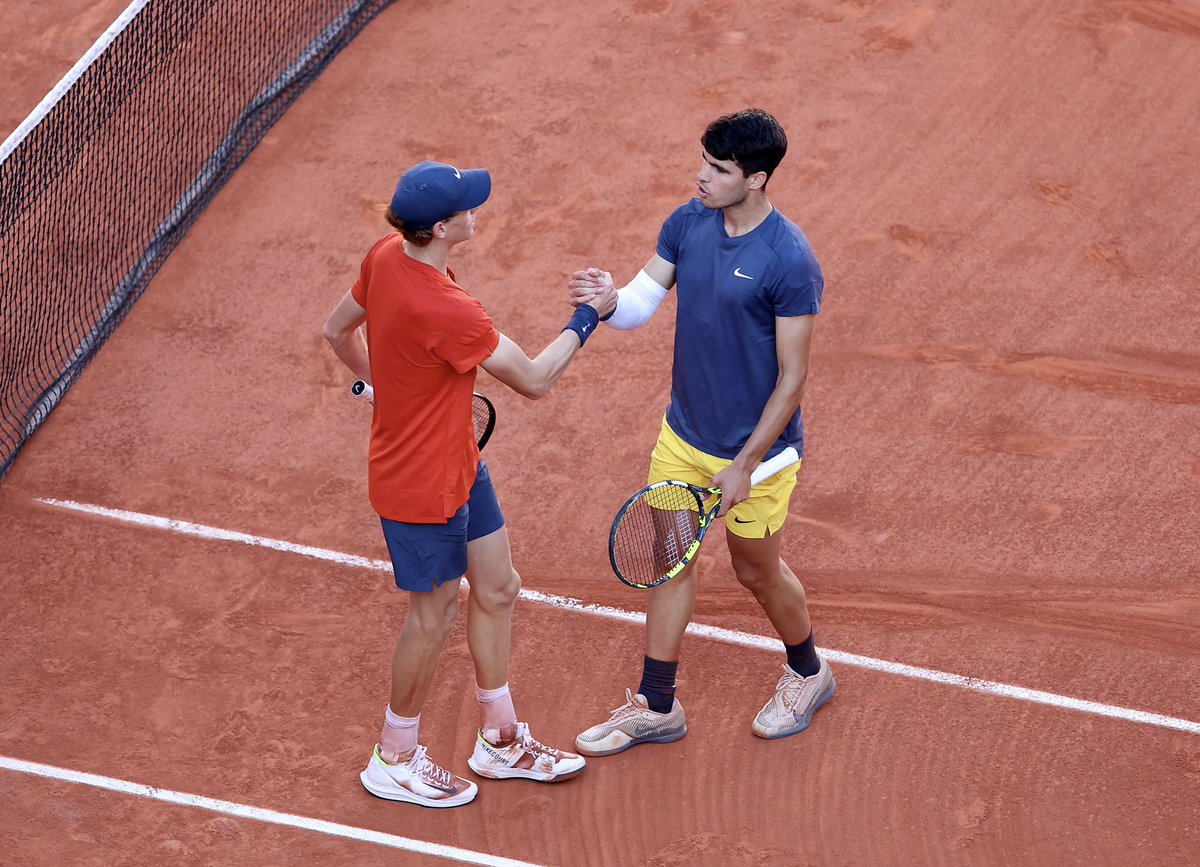 Another great battle <a href="/janniksin/">Jannik Sinner</a>, one of many more to come! 🤝🏻 Congratulations for the No. 1 and for your tournament! 💪🏻