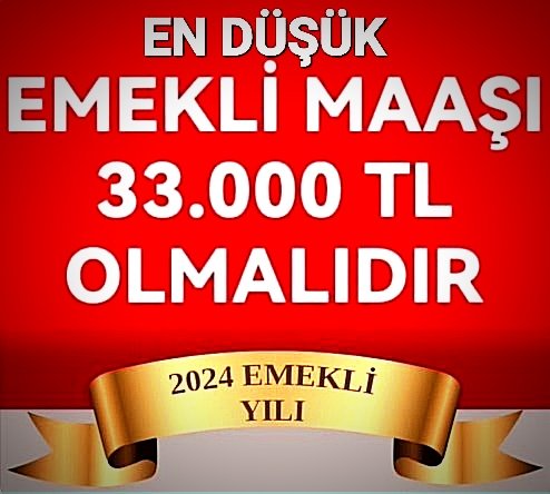 Emekli'ye Temmuz'da adilane olan 23.250 TL Seyyanen Zam Kök maaşlarına yapılmadığı taktirde Erken Seçim Baskısı Çığ gibi büyümeye devam edecektir.

Emeklinin nefes alabileceği bir durum kalmadı.

2024 Temmuz'da 23.250 TL
#SeyyanenŞartEmekliye

2025 Mayıs'ında
#CHPErkenSeçim