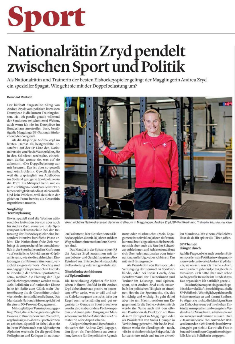 andreazryd's tweet photo. Kleiner Einblick in das politische #Milizsystem vom @BernhardRentsch @bielertagblatt. @SwissIceHockey https://t.co/JwKLCpagtQ