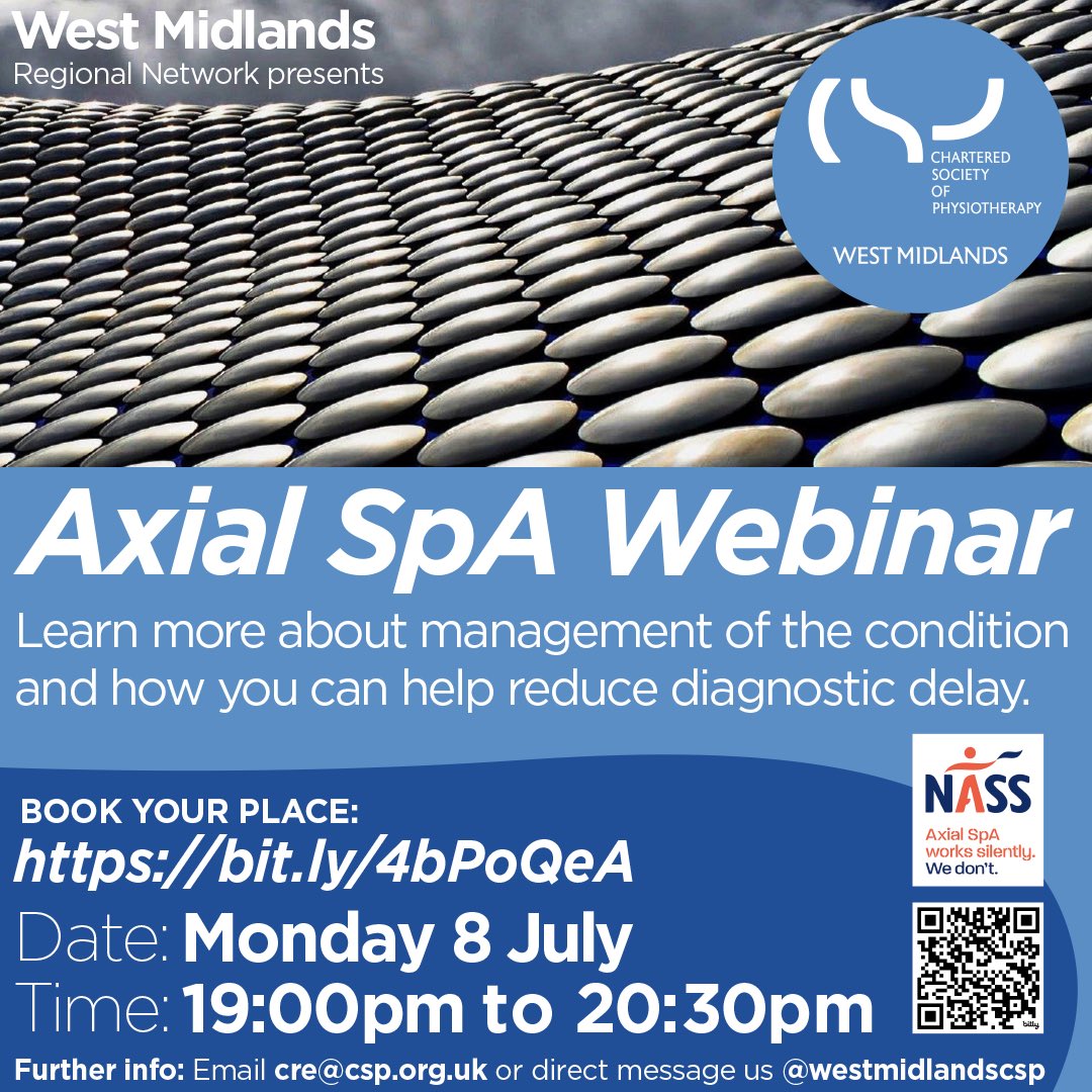 We are delighted to be hosting this event with an array of top quality specialist speakers including:

🌟 Dr Dale Webb <a href="/NASSexercise/">NASS</a> CEO
🌟 Will Gregory - Consultant Rheumatology PT
🌟 Steph Cliffe - APP
🌟 Karen Morley-Williams - APP

Register here👇
csp.org.uk/news-events/ev…