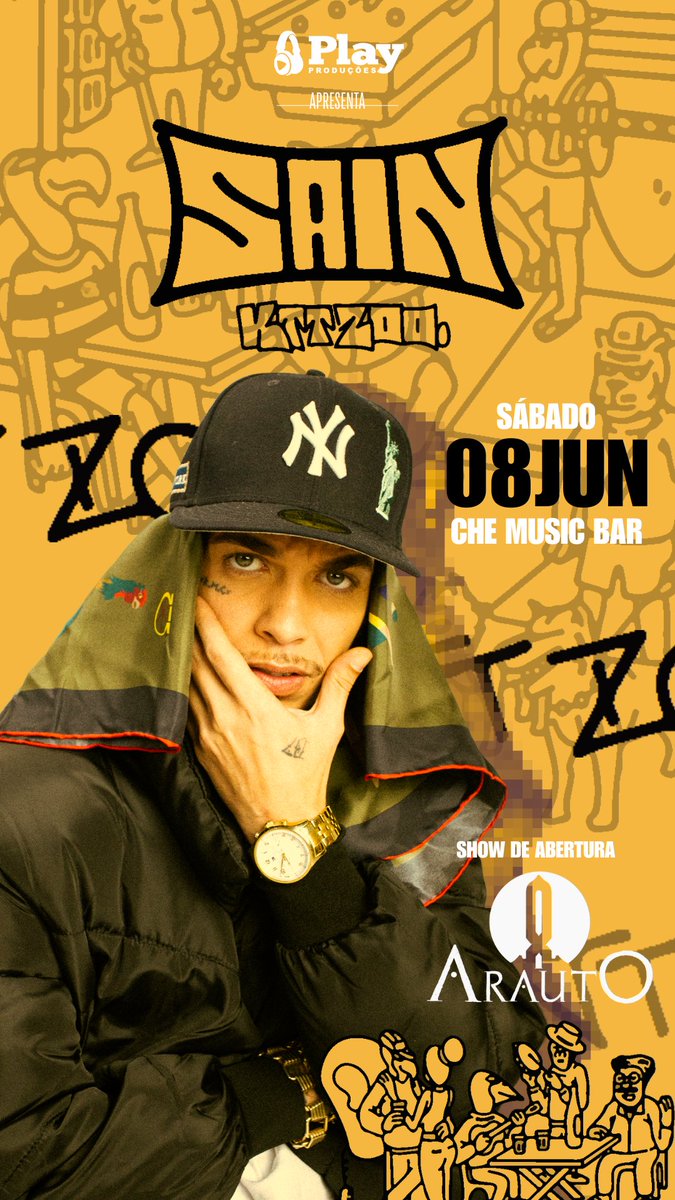 Nessa sábado, dia 08/06 tem <a href="/sain/">Sain</a> pela 1ª vez em Aracaju.

Ingressos:
sympla.com.br/playproducoes