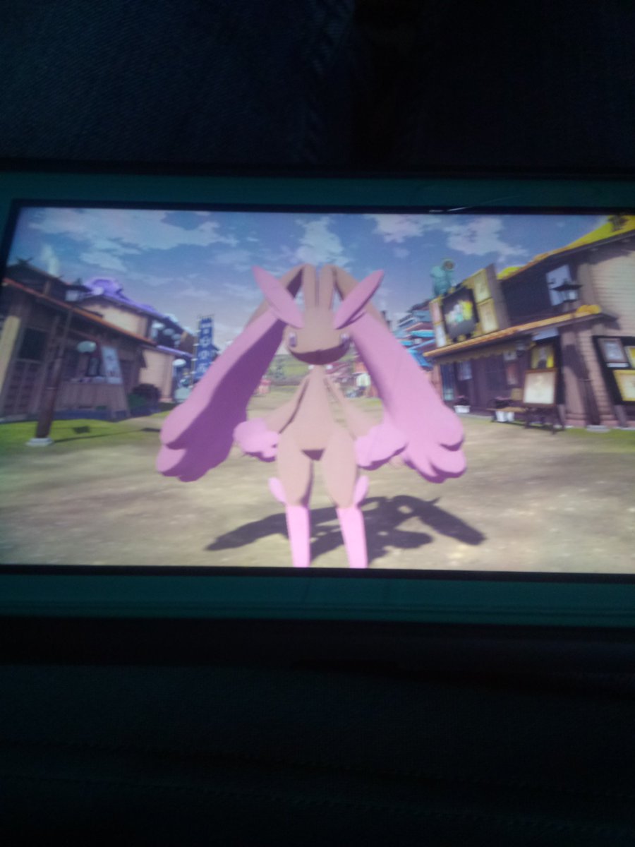 I boot up #LegendsArceus &amp; not even a minute in, I got a big shiny bunny!! Alpha Shiny Lopunny off the checklist