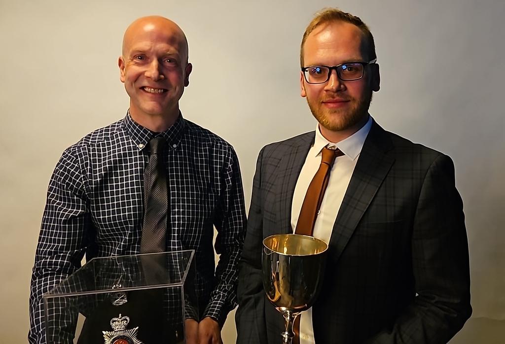 The Forensic Collision Investigation Training Team from Regional Scientific Support Services have just picked up the Ian Broadhurst Trophy for Oustanding Contribution to Roads Policing
 
#WYPAwards24