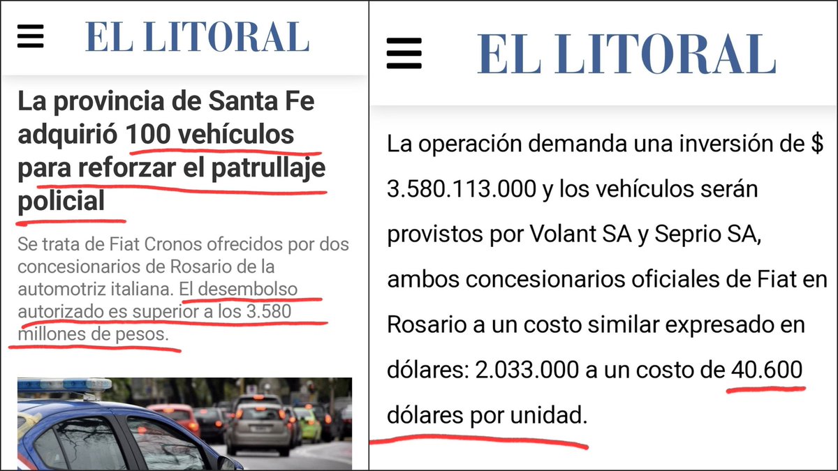 TPA2027's tweet photo. Me hace acordar a las Kango de Malena con Aysa
¿Lo sabías? Pullaro compró 100 Fiat Cronos para la policía a USD 40.600 cada uno.
Valen USD 20.000
#Pedrosanchez #Modino #Cristina #Massa #Chau #Fantino #ElFMI #Rebord #CinthiaFernandez https://t.co/4qDfyxrmQ1