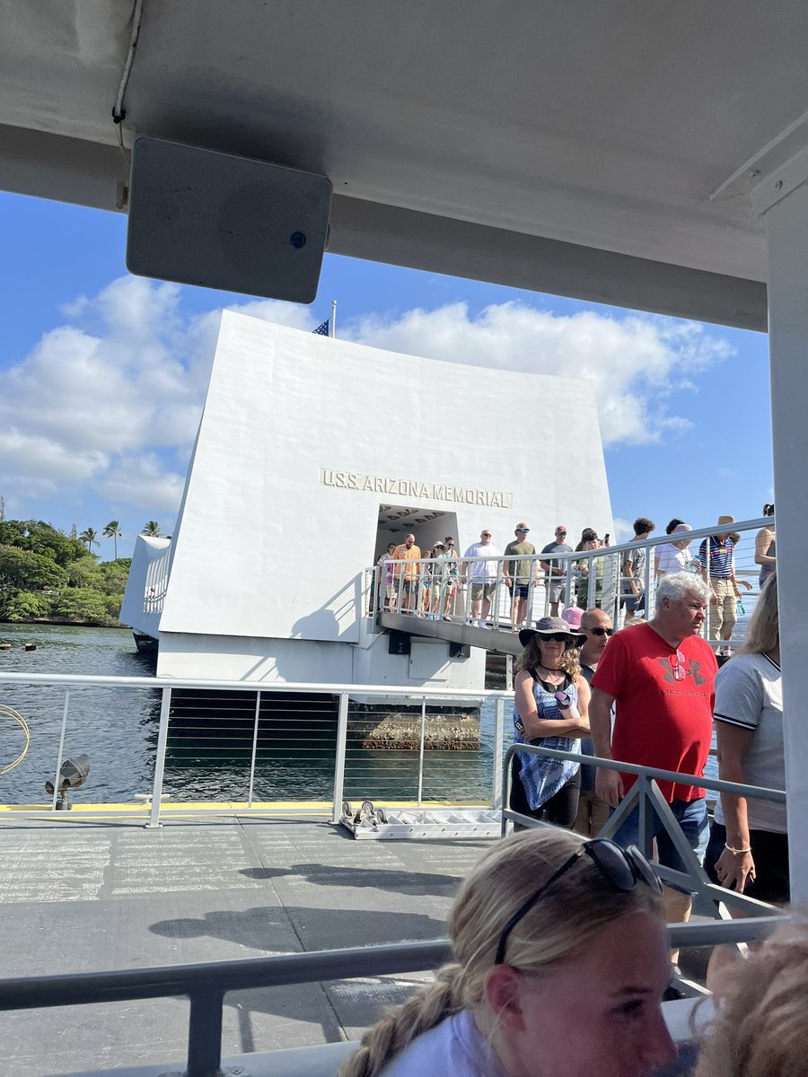 OSUFINKE's tweet photo. Very cool to see the USS Arizona today!! https://t.co/D4TXV3SHfL