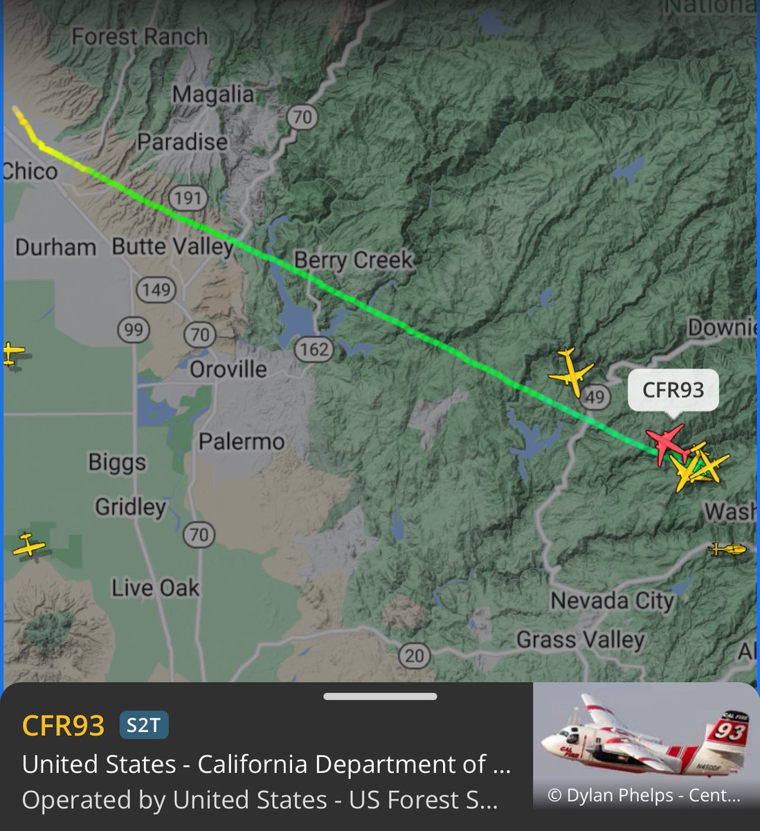 Elias_Funez's tweet image. Air attack and air tankers showing the #BackBoneFire off of BackBone Road in Nevada County. Air tankers in from McClellan and from Chico Air Attack Base. Grass Valleys AA Base should be fully staffed and ready to respond after this weekend. #theunionnow @TheUnion #fireseason2024