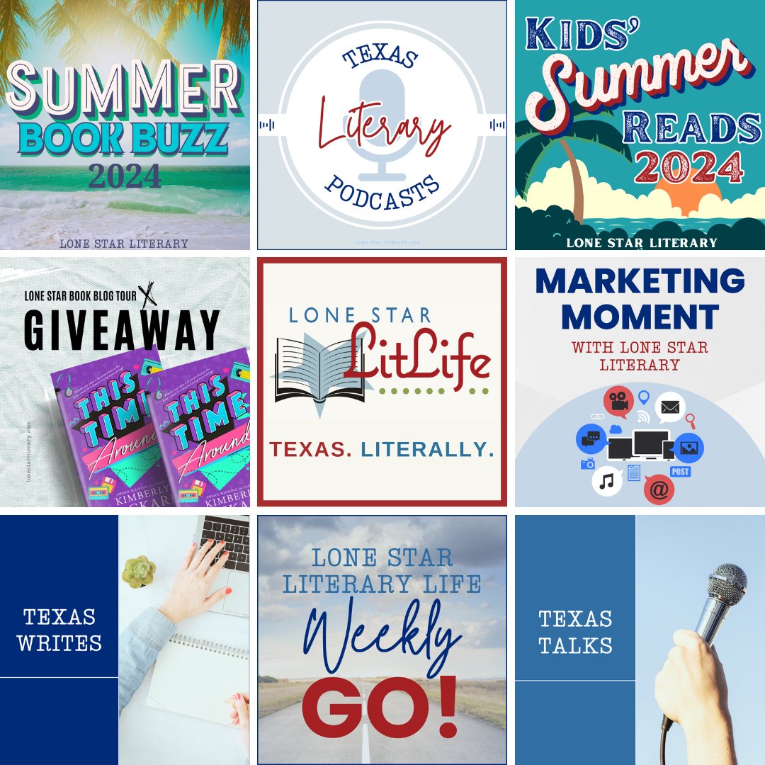LoneStarLit's tweet photo. Hot off the pixels: NEW #LoneStarLit!
#TexasWrites @diannmills
#TexasTalks @agchurchill
#BookishNews Texas Literary Podcast hub
#blogtour @KimberlyPackard
*Marketing Minute
#KSR & Summer Book Buzz taking submissions
#WeeklyGO! #bookishevents
& more!
https://t.co/3F0a2h5kWm https://t.co/6jFSQreY9J