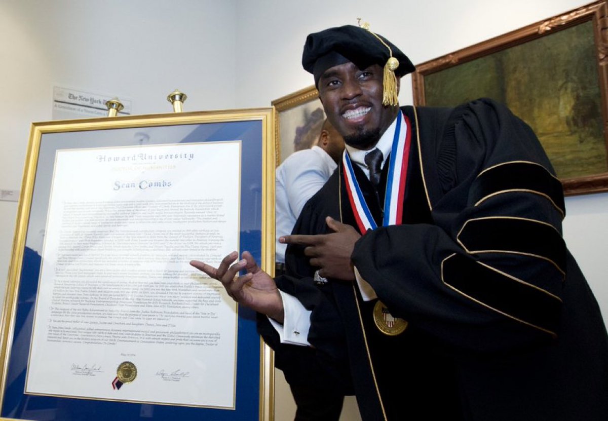 DailyLoud's tweet photo. BREAKING: Howard University has revoked Diddy’s honorary degree. https://t.co/TzztAJ6Kue