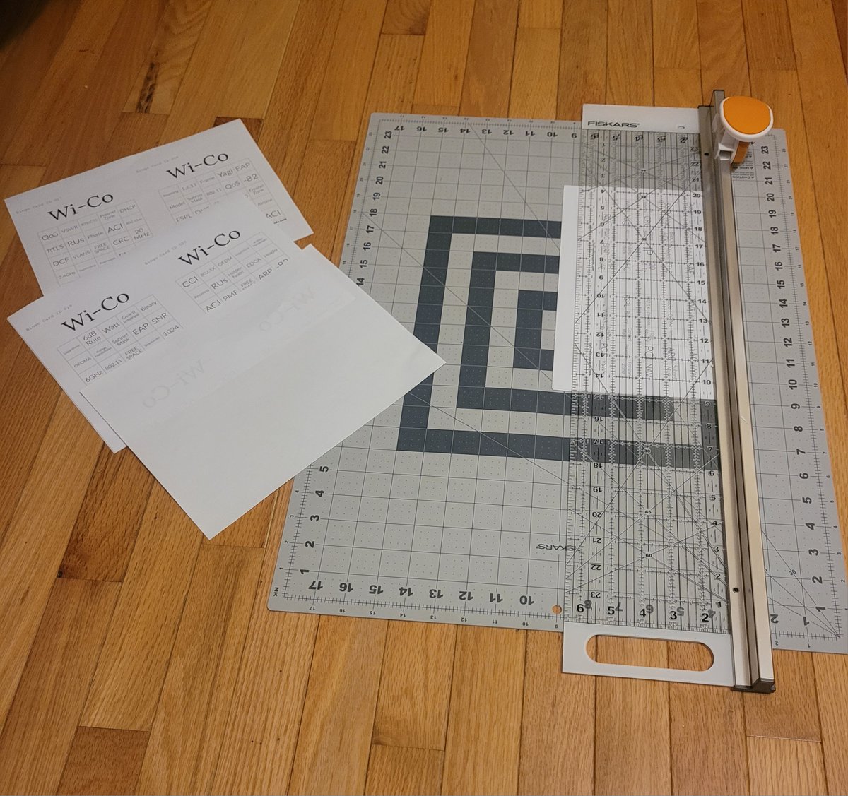 Completed on my office floor, like so much of my wireless work.   Play bingo, Win prizes #wico