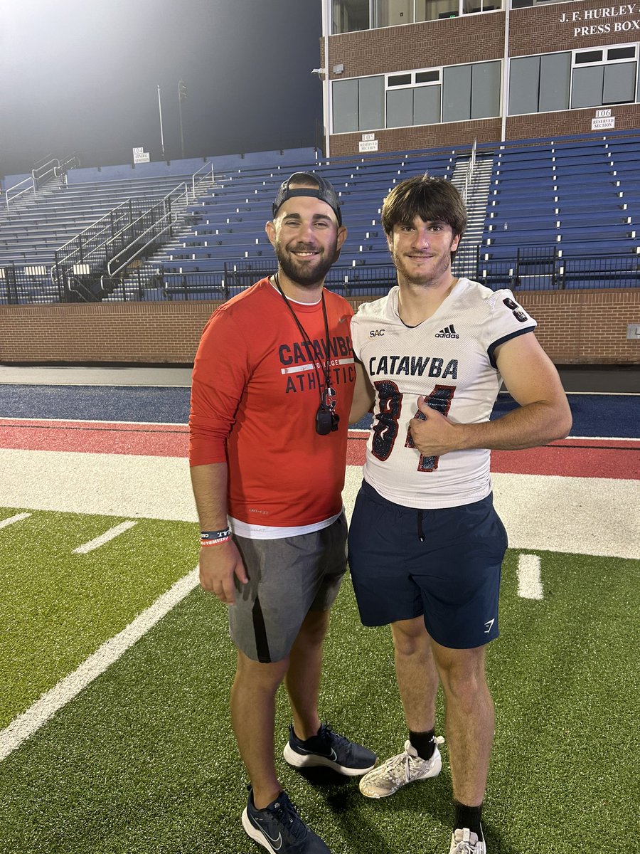 Had a great time learning and competing <a href="/CatawbaFootball/">Catawba Football</a>. Thank you <a href="/CoachBThomson/">Braden Thomson</a> and thank you <a href="/Coach_Overman/">Tee Overman</a>. I can’t wait to see what’s next.