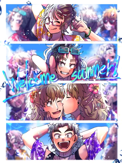 ⚠️鉢雷風味、現代服注意

☀️🌴🌊俺達の夏がやってくる!🌊🏖️🍉 