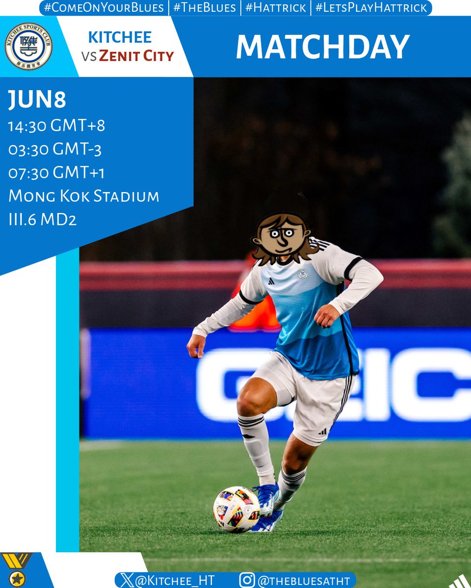 Kitchee_HT's tweet image. 🏠 | 𝐌𝐀𝐓𝐂𝐇𝐃𝐀𝐘 | 𝐌𝐃𝟐 | 🔵

Come ON, it’s 𝐌𝐀𝐓𝐂𝐇𝐃𝐀𝐘 IN MKS ‼️

🆚 Zenit City 1️⃣
🌐 hattrick.org/en/Club/Matche…

#ComeOnYourBlues | #TheBlues | #Hattrick | #LetsPlayHattrick