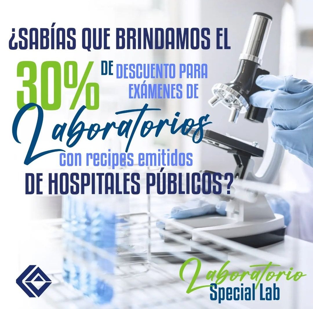 CVASalud's tweet photo. Recuerda nuestro laboratorio Special Lab trabaja las 24 horas 
Si presentas recipe emitido por centro de salud pública obtendrás el 30% de descuento 

#Caracas #Salud #24horas #descuento #Laboratorio https://t.co/o4z3miRDhm
