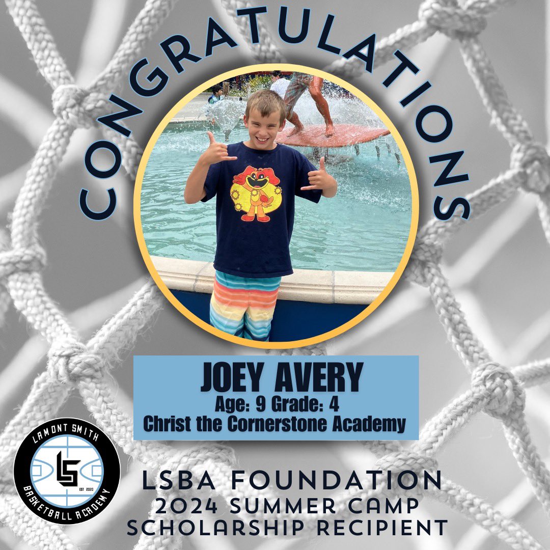CoachMontySmith's tweet image. 🎊ᴄᴏɴɢʀᴀᴛᴜʟᴀᴛɪᴏɴs🎊

We are thrilled to announce the 1st recipient of the 2024 LSBA Foundation Summer Camp Scholarship : Joey A.  Nominees were selected based on academics, strong leadership skills, &amp;amp; deep passion for basketball.

￼