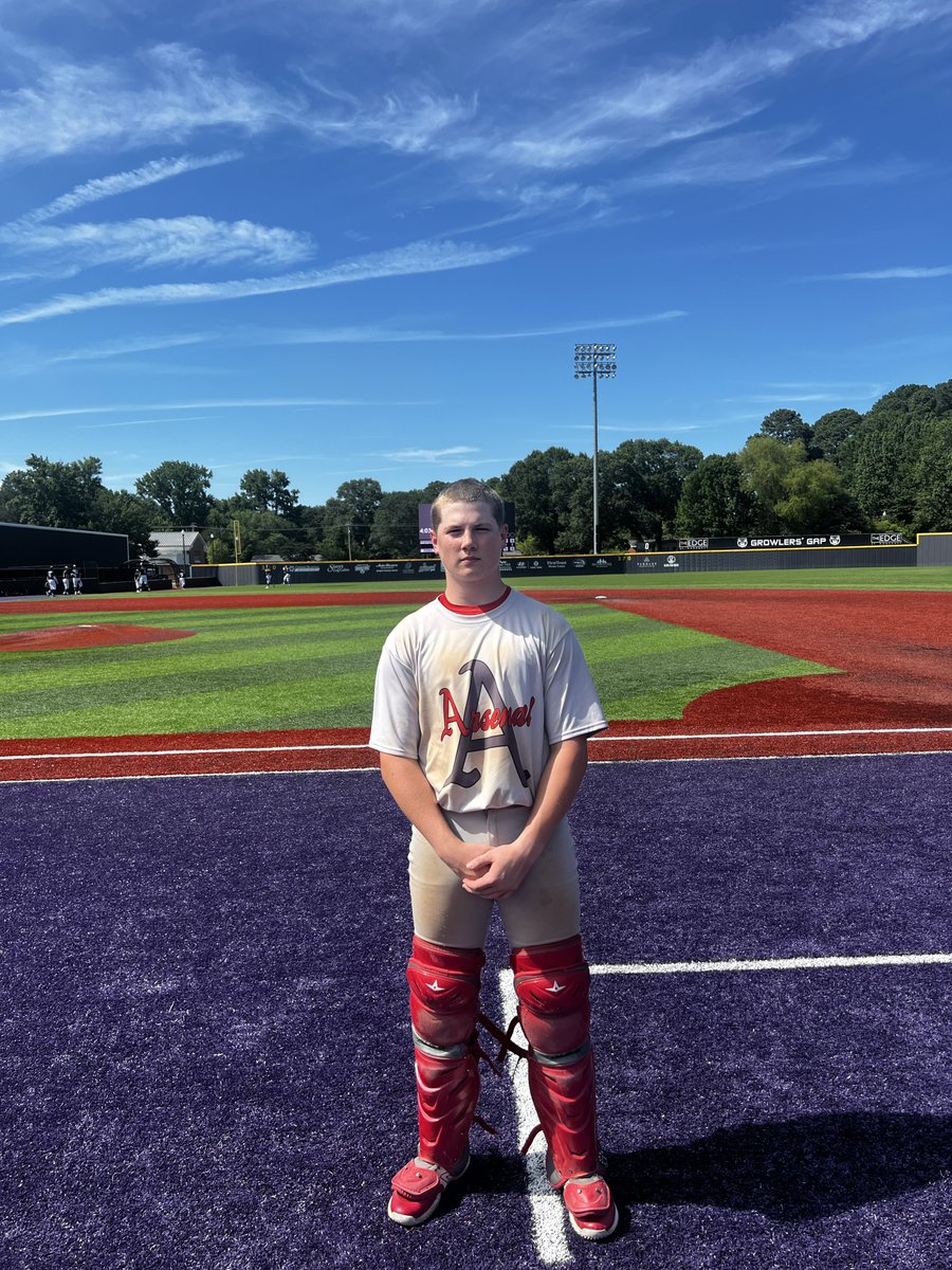 F: Arsenal Baseball 15U/16U 6, Magnolia Baseball 15U/16U 1
PoG: Peyton Schroeder 7 IP, 3K’s, 6H’s, 1 ER, CG
Hitter: Jack Stevens 2-2, RBI, BB