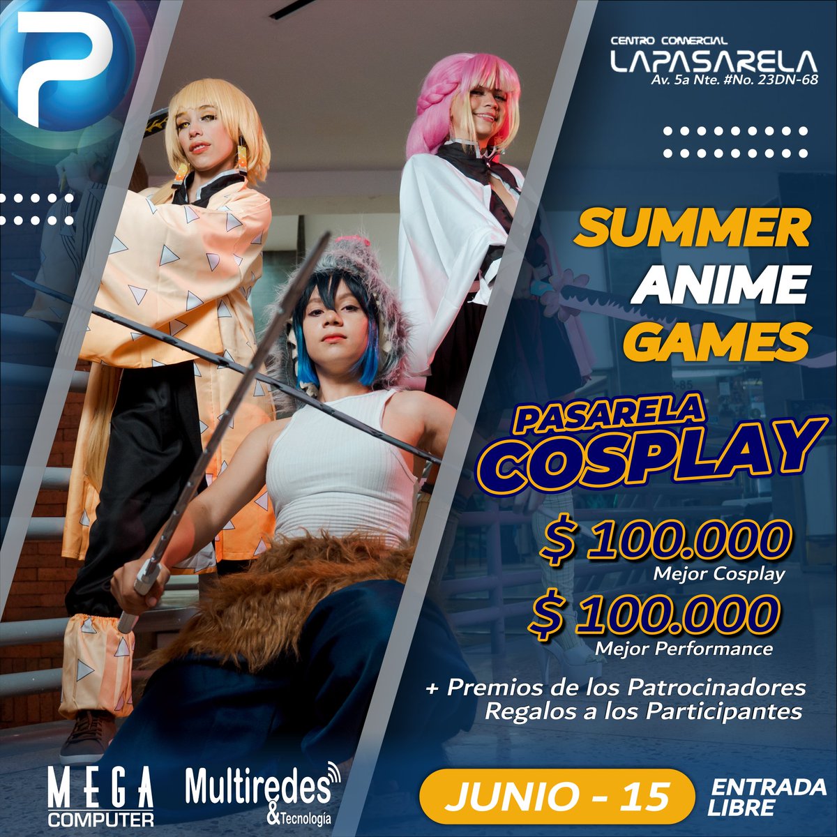Hola comunidad.
Los invitamos a nuestra pasarela cosplay, con diversos premios para todos los participantes.

La Pasarela - Av. 5a Nte. # 23DN-68 Cali
Junio 14 y 15 - 2:00 pm - Entrada Libre

#anime #animegame #game #gamergirl #cosplay #cosplaygirl #cultura #geek #cali #shinanime