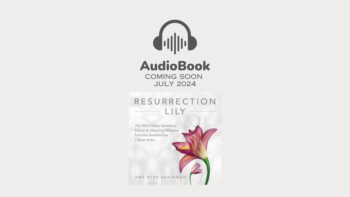 Exciting news! My book will soon be available on 50+ audiobook platforms. 🎧 Get ready to listen up. Literally!

📢 INCLUDES new and updated information, including the current 2024 NCCN Screening and Management Guidelines for BRCA1 &amp; BRCA2 carriers.

#hereditarycancer #BRCA