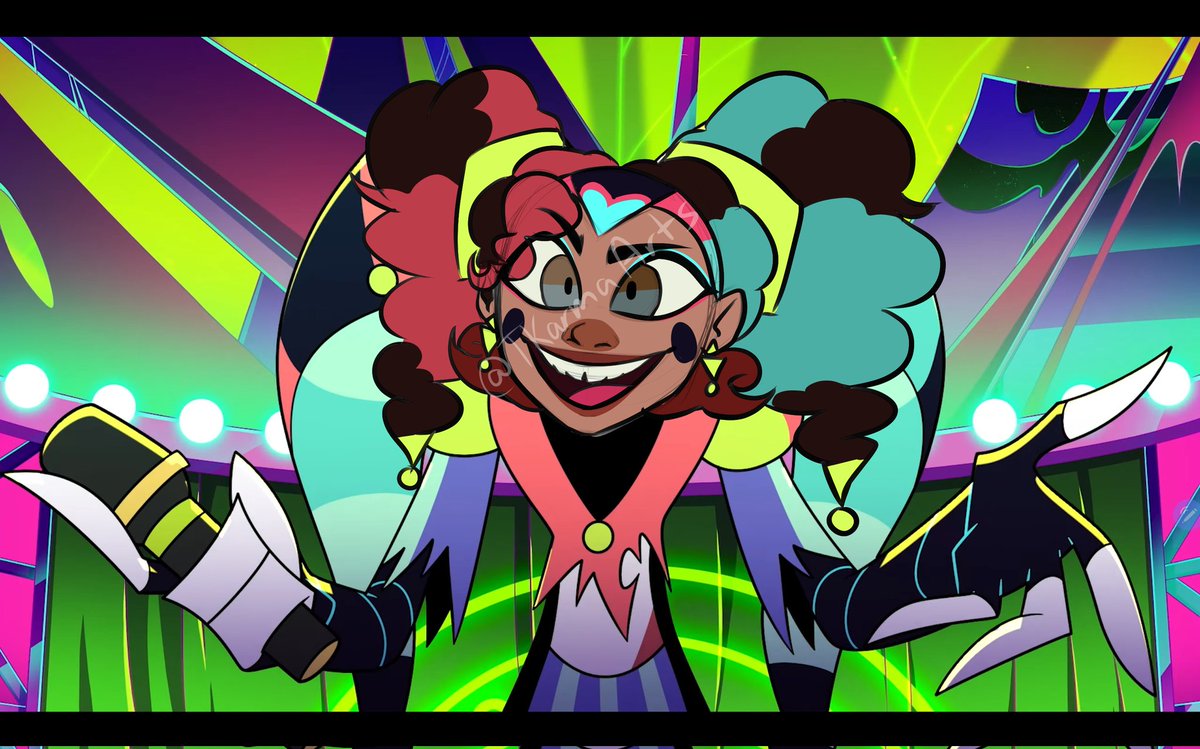 TKarmaArts's tweet photo. Do you think I'd leave him out??

Here is the mandatory Fizz update + crappy screenshot redraw

#HelluvaBoss #HelluvaBossFizzarolli https://t.co/PirCfh1Egk
