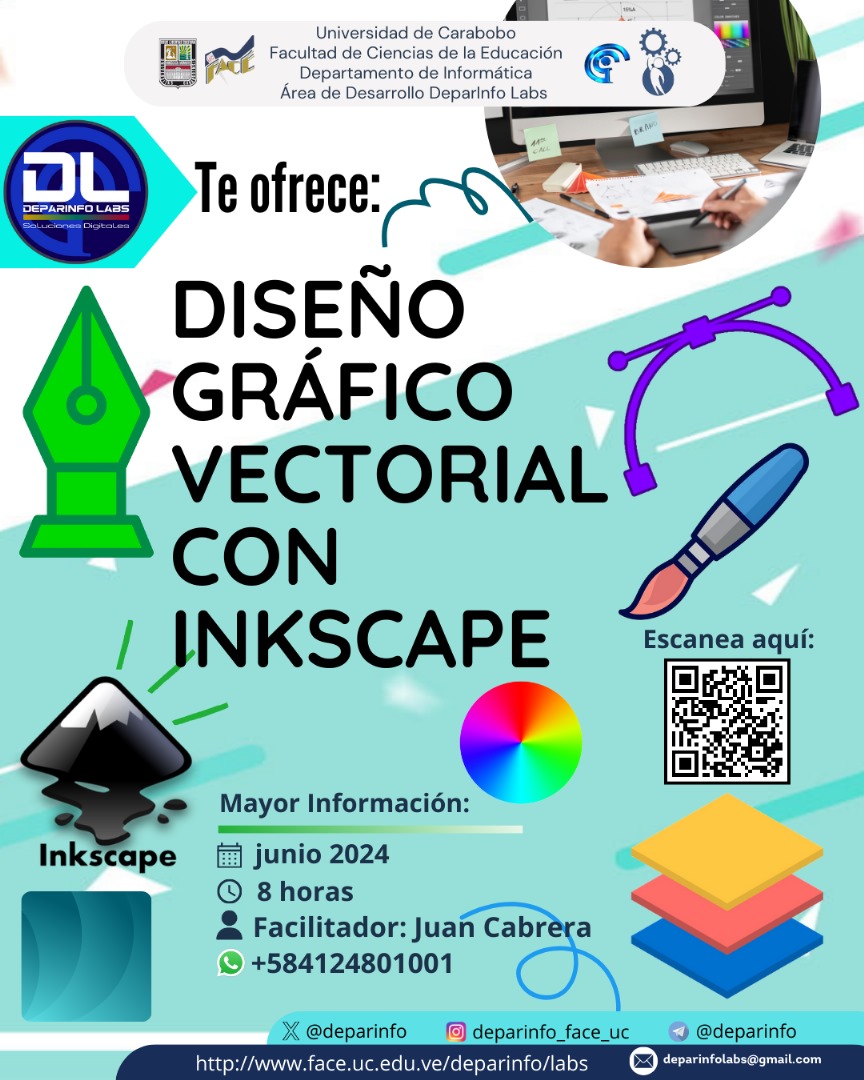 deparinfo's tweet photo. ¡Transforma tus ideas en realidad! Nuestros cursos del @deparinfolabs en diseño gráfico te enseñaran a crear tus publicaciones visualmente atractivas y comunicar tus mensajes de manera efectiva. ¡Desarrolla tus habilidades y haz que tu marca brille! #DiseñoGrafico https://t.co/UkRPn3Yk2U
