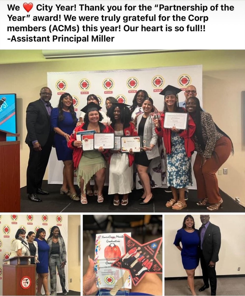 We received City Year’s “Partnership of the Year” award today while supporting our AMAZING ACMs!